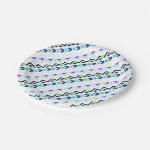 Aztec-Mädchen Pappteller