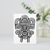 Aztec Man Postkarte (Stehend Vorderseite)