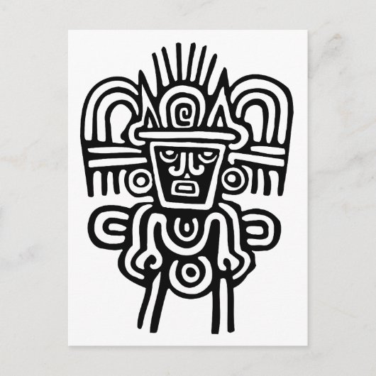 Aztec Man Postkarte (Vorderseite)
