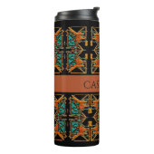 Aztec Mandala Personalisiert Thermosbecher (Nach links gedreht)