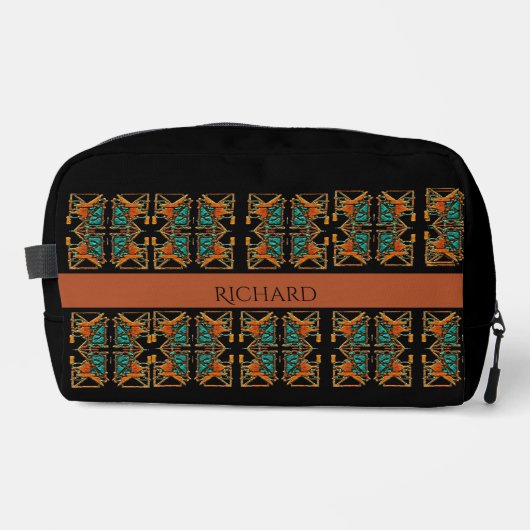 Aztec Mandala Personalisiert Waschbeutel (Vorderseite)