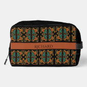 Aztec Mandala Personalisiert Waschbeutel (Rückseite)
