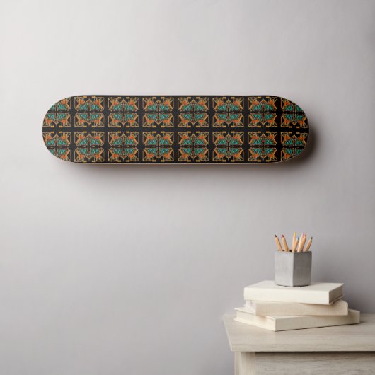 Aztec Mandala Skateboard (Wandkunst (Horz))