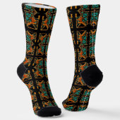 Aztec Mandala Socken (Gewinkelt)