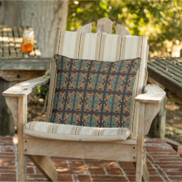 Aztec Mandala Throw Pillow Kissen