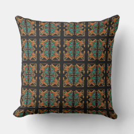 Aztec Mandala Throw Pillow Kissen