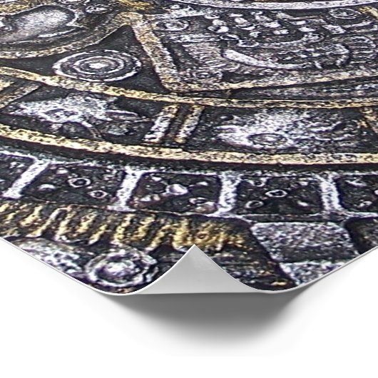 Aztec/Maya-Kalender-Poster Poster (Ecke)