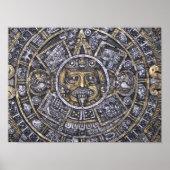 Aztec/Maya-Kalender-Poster Poster (Vorne)