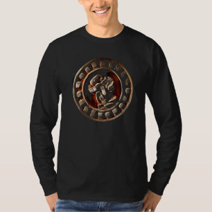 Aztec Mayan Calendar Sun Archäologisch T-Shirt