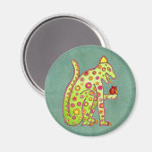 Aztec Mayan Inspiriert Jaguar Magnet (Vorderseite/Rückseite)