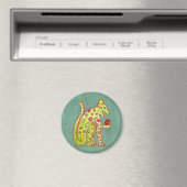 Aztec Mayan Inspiriert Jaguar Magnet (In Situ (Geschirrspüler))