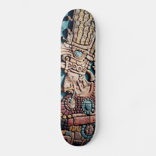 Aztec Mayan priest Skate board design Skateboard (Vorderseite)
