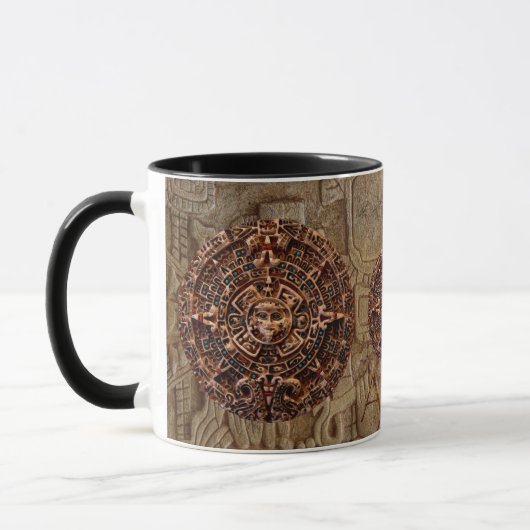 AZTEC MAYAN SUN CALENDAR Geschenk Tasse (Links)