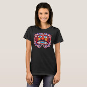 Aztec Mayan Sun God Face T-Shirt (Vorne ganz)