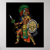 Aztec Mayan Warrior Poster (Vorne)