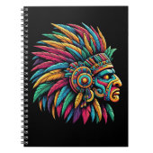 Aztec Mayan Warrior-Profil Notizblock (Vorderseite)