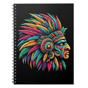 Aztec Mayan Warrior-Profil Notizblock