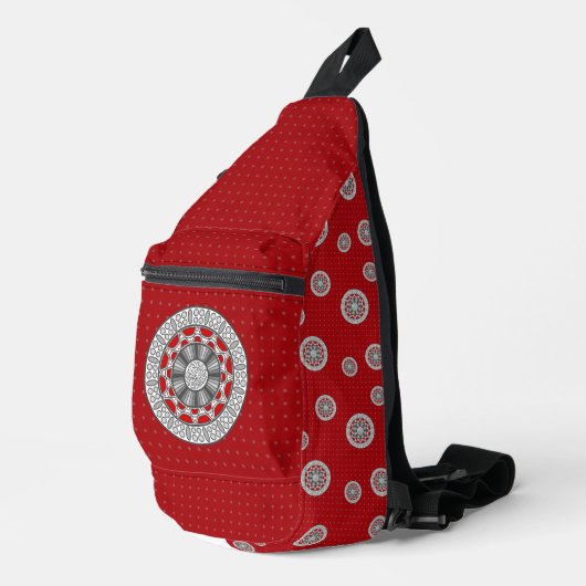 Aztec Meets Alien Crossbody Bag (Rechte Ecke)
