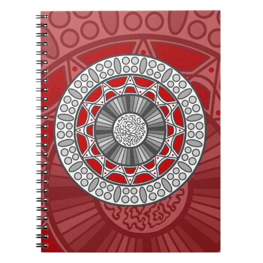 Aztec Meets Alien Notebook Notizblock (Vorderseite)