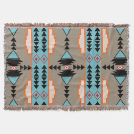 Aztec Mexican Geometric Pattern Decke