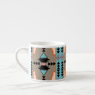 Aztec Mexican Geometric Pattern Espressotasse