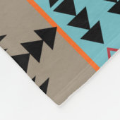 Aztec Mexican Geometric Pattern Fleecedecke (Ecke)