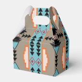 Aztec Mexican Geometric Pattern Geschenkschachtel (Rückseite)