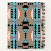 Aztec Mexican Geometric Pattern Notizblock (Rückseite)