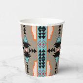 Aztec Mexican Geometric Pattern Pappbecher (Rechts)