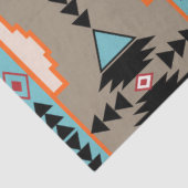 Aztec Mexican Geometric Pattern Seidenpapier (Ausschnitt)