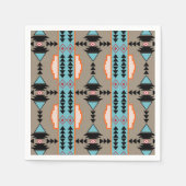 Aztec Mexican Geometric Pattern Serviette (Vorderseite)