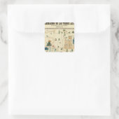 Aztec Mexico Valley 2 Quadratischer Aufkleber (Tasche)