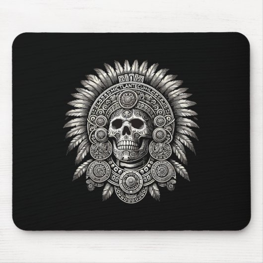 Aztec Mictlantecuhtli Mexican Pride Boxing Mousepad (Vorne)