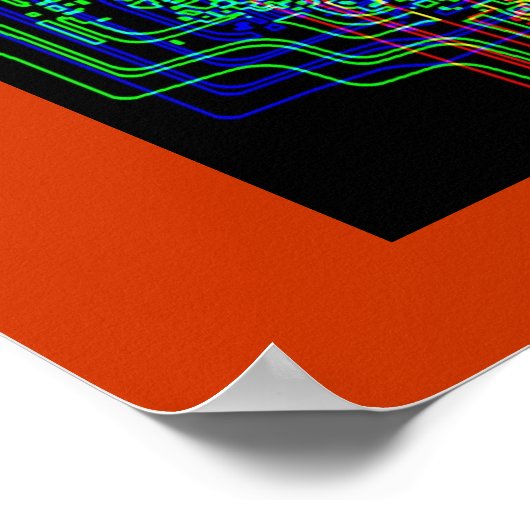 Aztec Mikrochip Poster (Ecke)