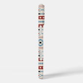 Aztec Mixed Motif Muster Red Blue Blk Creme Case-Mate iPhone Hülle (Rückseite / Rechts)