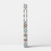 Aztec Mixed Motif Muster Rusts Cream Blue Case-Mate iPhone Hülle (Rückseite / Links)