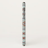 Aztec Mixed Motif Muster Rusts Cream Blue Case-Mate iPhone Hülle (Hinten/Links)