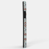 Aztec Mixed Motif Muster Rusts Cream Blue Case-Mate iPhone Hülle (Hinten/Rechts)