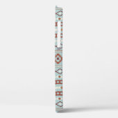 Aztec Mixed Motif Muster Rusts Cream Blue Case-Mate iPhone Hülle (Rückseite / Links)