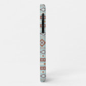 Aztec Mixed Motif Muster Rusts Cream Blue Case-Mate iPhone Hülle (Hinten/Links)