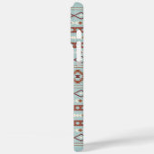 Aztec Mixed Motif Muster Rusts Cream Blue Case-Mate iPhone Hülle (Rückseite / Links)