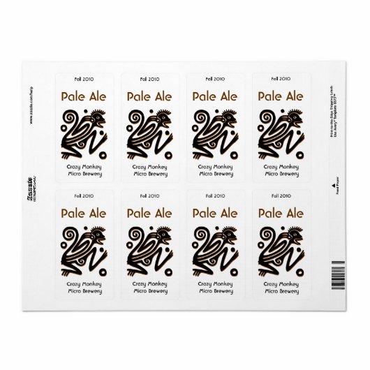 Aztec Monkey Zuhause braut Biermarken (Vorne)
