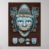 Aztec Mosaic Masken Poster (Vorne)
