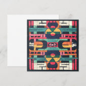 Aztec-Motiv Einladung (Vorne/Hinten)