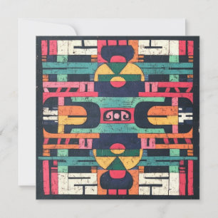 Aztec-Motiv Einladung