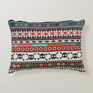 Aztec-Motiv, nahtloses Musterdesign Dekokissen