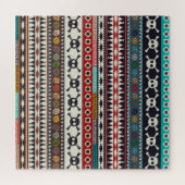 Aztec-Motiv, nahtloses Musterdesign Puzzle (Horizontal)