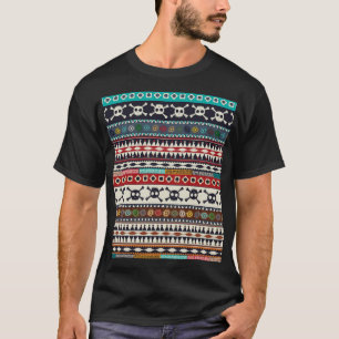 Aztec-Motiv, nahtloses Musterdesign T-Shirt