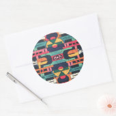 Aztec-Motiv Runder Aufkleber (Umschlag)