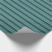 Aztec Mountains - Ocean Green on Dk Moss Green Geschenkpapier (Ecke)